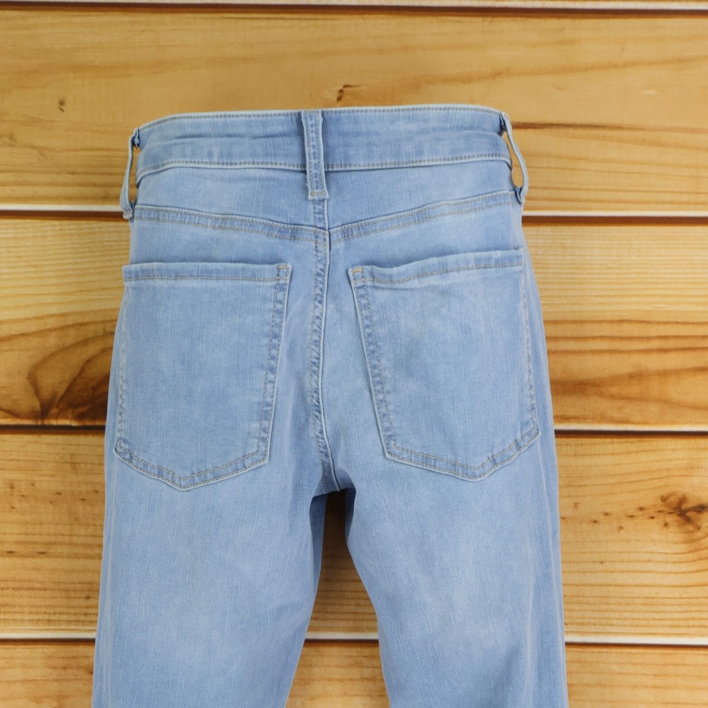 SO Jeggings Jeans Distressed High Rise Curvy Fit Womens Size 0 Blue Light Wash - Picture 3 of 7